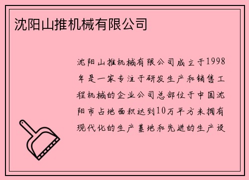 沈阳山推机械有限公司